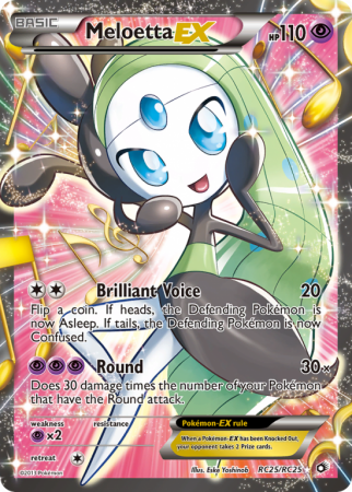 Meloetta-EX RC25/113 Black & White Legendary Treasures