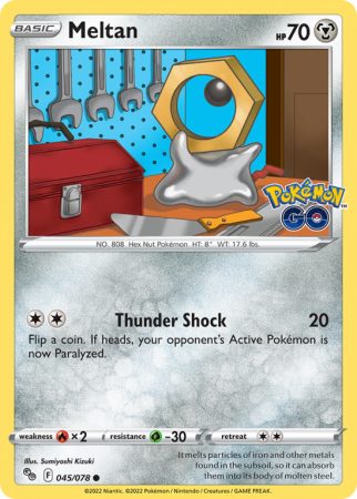 Meltan 45/78 Sword & Shield Pokémon GO