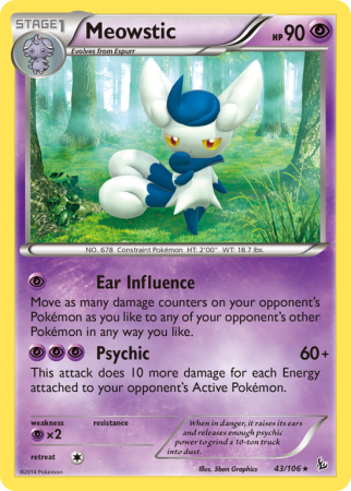 Meowstic 43/106 XY Flashfire