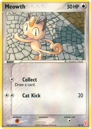 Meowth 4/12 EX EX Trainer Kit 2 Plusle