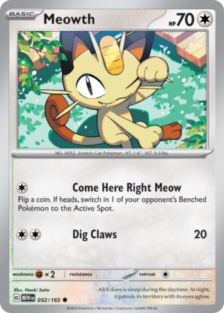 Meowth 52/165