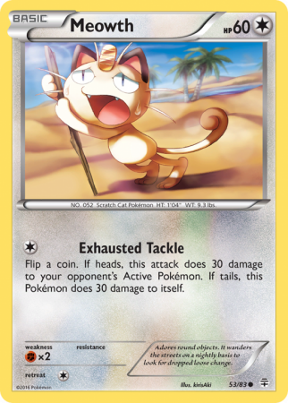 Meowth 53/115 XY Generations
