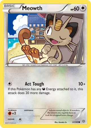 Meowth 61/98 XY Ancient Origins