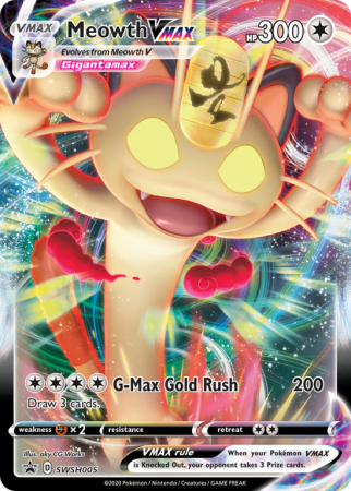Meowth VMAX SWSH005/103 Sword & Shield SWSH Black Star Promos