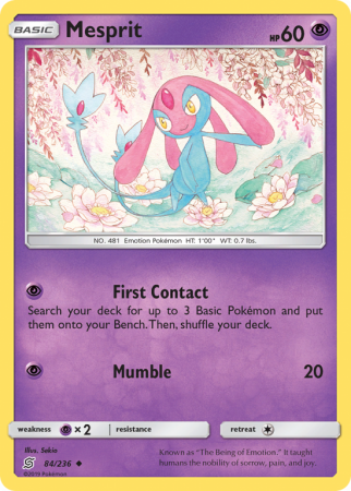 Mesprit 84/236 Sun & Moon Unified Minds