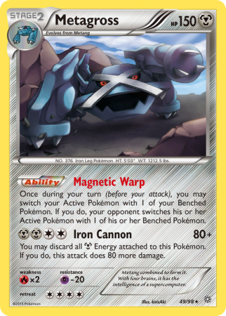 Metagross 49/98 XY Ancient Origins