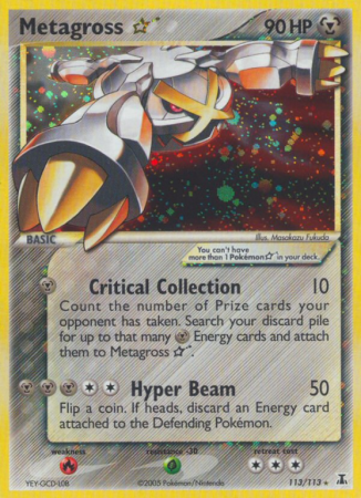 Metagross Star 113/113 EX Delta Species