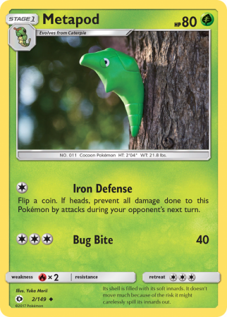 Metapod 2/149 Sun & Moon Sun & Moon