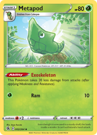 Metapod 2/264 Sword & Shield Fusion Strike