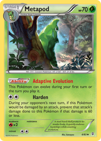 Metapod 4/115 XY Generations
