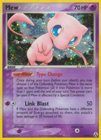 Mew 10/92 EX Legend Maker