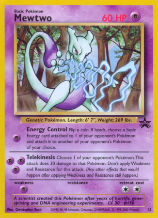 Mewtwo 12/53 Base Wizards Black Star Promos