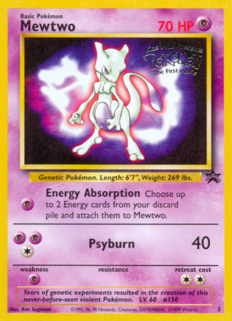 Mewtwo 3/53 Base Wizards Black Star Promos