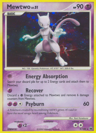 Mewtwo 9/100 Diamond & Pearl Majestic Dawn