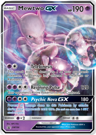 Mewtwo-GX SM196/156 Sun & Moon SM Black Star Promos