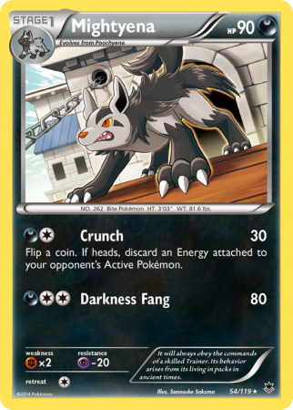 Mightyena 54/119 XY Phantom Forces