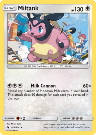 Miltank 158/214 Sun & Moon Lost Thunder