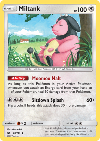 Miltank 78/111 Sun & Moon Crimson Invasion