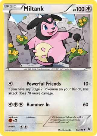 Miltank 83/106 XY Flashfire