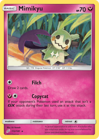 Mimikyu 112/181 Sun & Moon Team Up