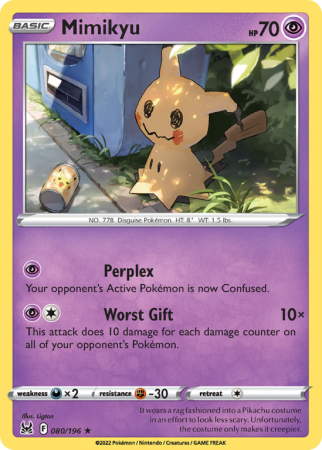 Mimikyu 80/196 Sword & Shield Lost Origin