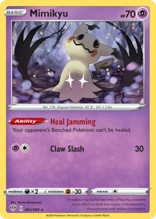 Mimikyu 81/189 Sword & Shield Darkness Ablaze