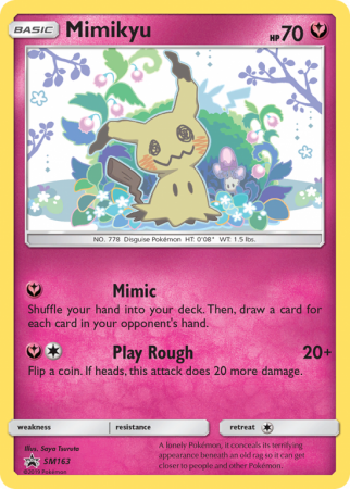 Mimikyu SM163/156 Sun & Moon SM Black Star Promos