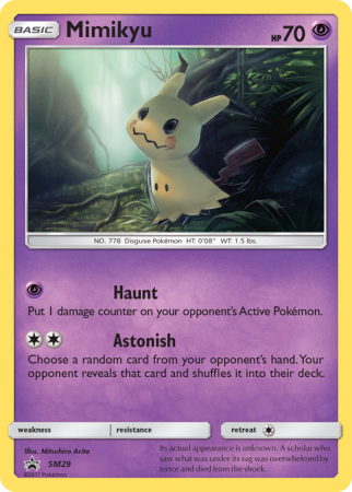 Mimikyu SM29/156 Sun & Moon SM Black Star Promos