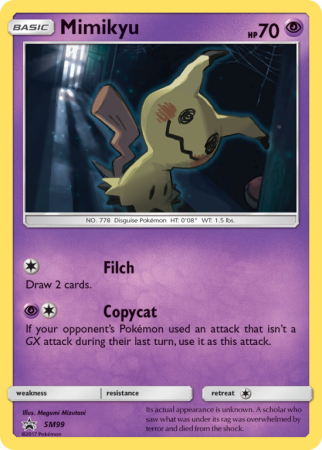 Mimikyu SM99/156 Sun & Moon SM Black Star Promos