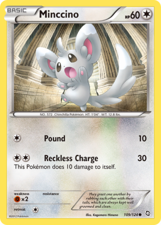 Minccino 109/124 Black & White Dragons Exalted