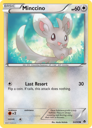 Minccino 84/98 Black & White Emerging Powers
