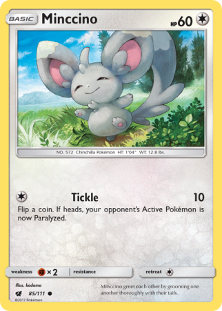 Minccino 85/111 Sun & Moon Crimson Invasion