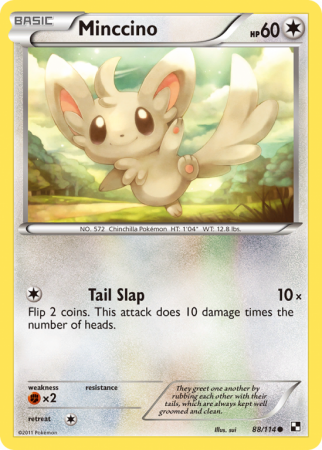Minccino 88/114 Black & White Black & White