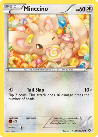 Minccino RC18/113 Black & White Legendary Treasures