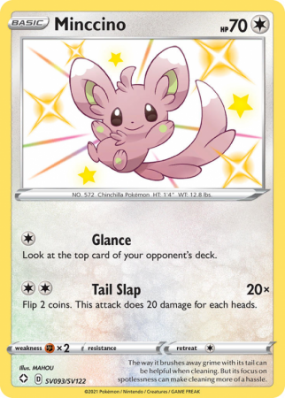 Minccino SV093/122 Sword & Shield Shiny Vault