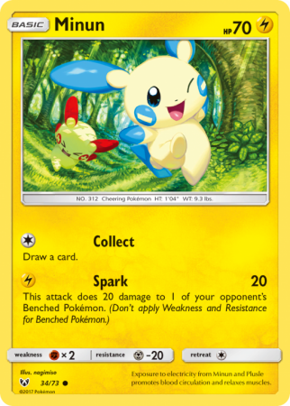 Minun 34/73 Sun & Moon Shining Legends
