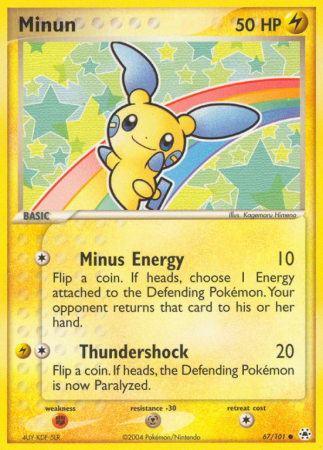 Minun 67/101 EX Hidden Legends