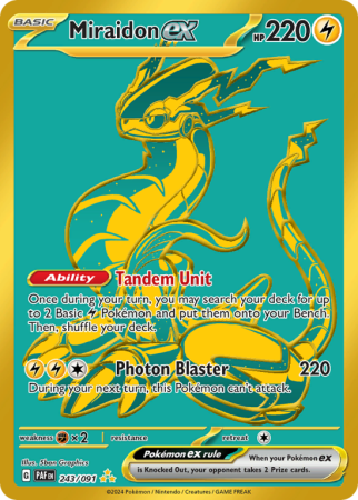 Miraidon ex 243/91 Scarlet & Violet Paldean Fates