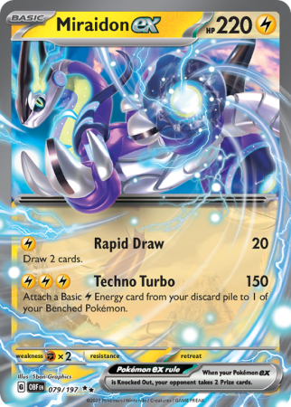 Miraidon ex 79/197 Scarlet & Violet Obsidian Flames
