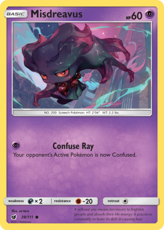 Misdreavus 39/111 Sun & Moon Crimson Invasion