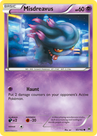 Misdreavus 65/162 XY BREAKthrough