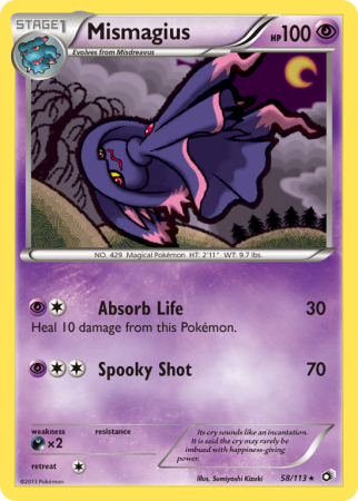 Mismagius 58/113 Black & White Legendary Treasures