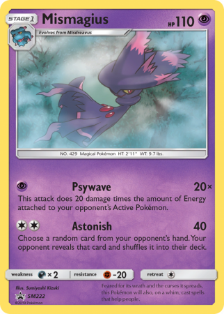 Mismagius SM222/156 Sun & Moon SM Black Star Promos