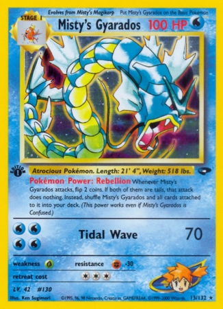 Misty's Gyarados 13/132 Gym Gym Challenge