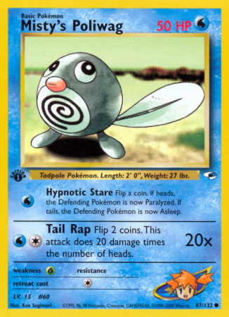 Misty's Poliwag 87/132 Gym Gym Heroes