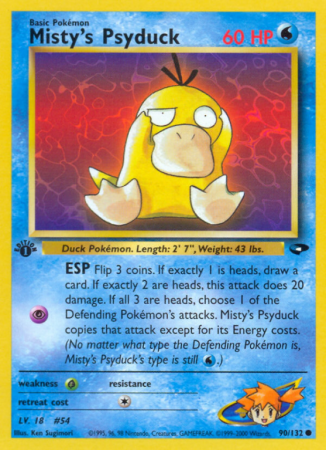 Misty's Psyduck 90/132 Gym Gym Challenge