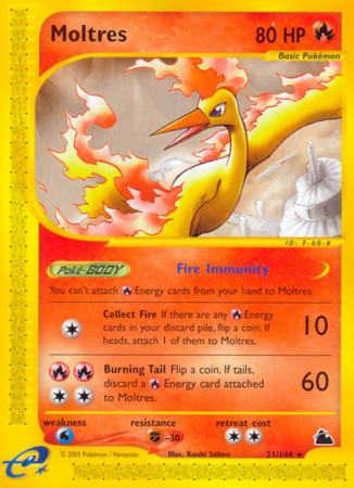 Moltres 21/182 E-Card Skyridge