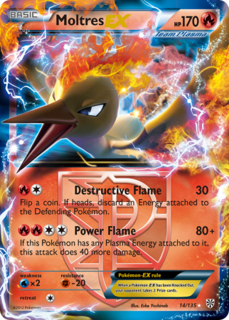 Moltres-EX 14/135 Black & White Plasma Storm