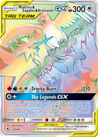 Moltres & Zapdos & Articuno-GX 69/68