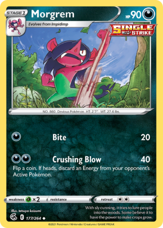 Morgrem 177/264 Sword & Shield Fusion Strike
